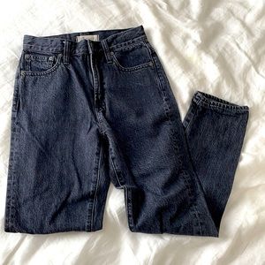 Madewell Straight Leg Black Jeans Women’s Size 24